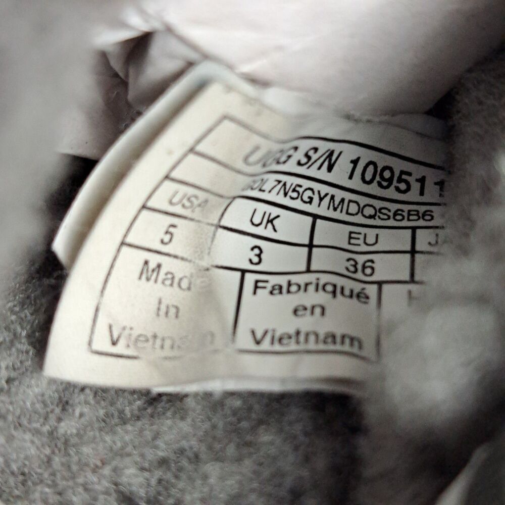 UGG Australia Fluff Yeah Women's Size 5 US Gray Slide Slingback Sandals - Picture 9 of 10